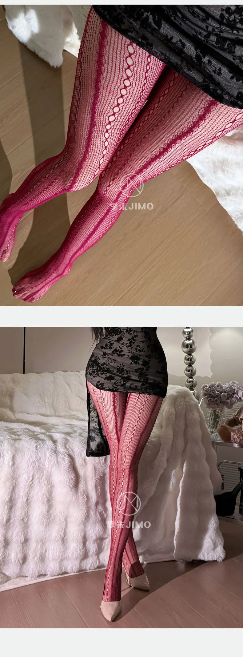 New Pure Desire Style Hollow Out Lace Fishnet Pantyhose Vertical Striped Jacquard Sexy Sweet Solid Color Pantyhose Charming EKQ3