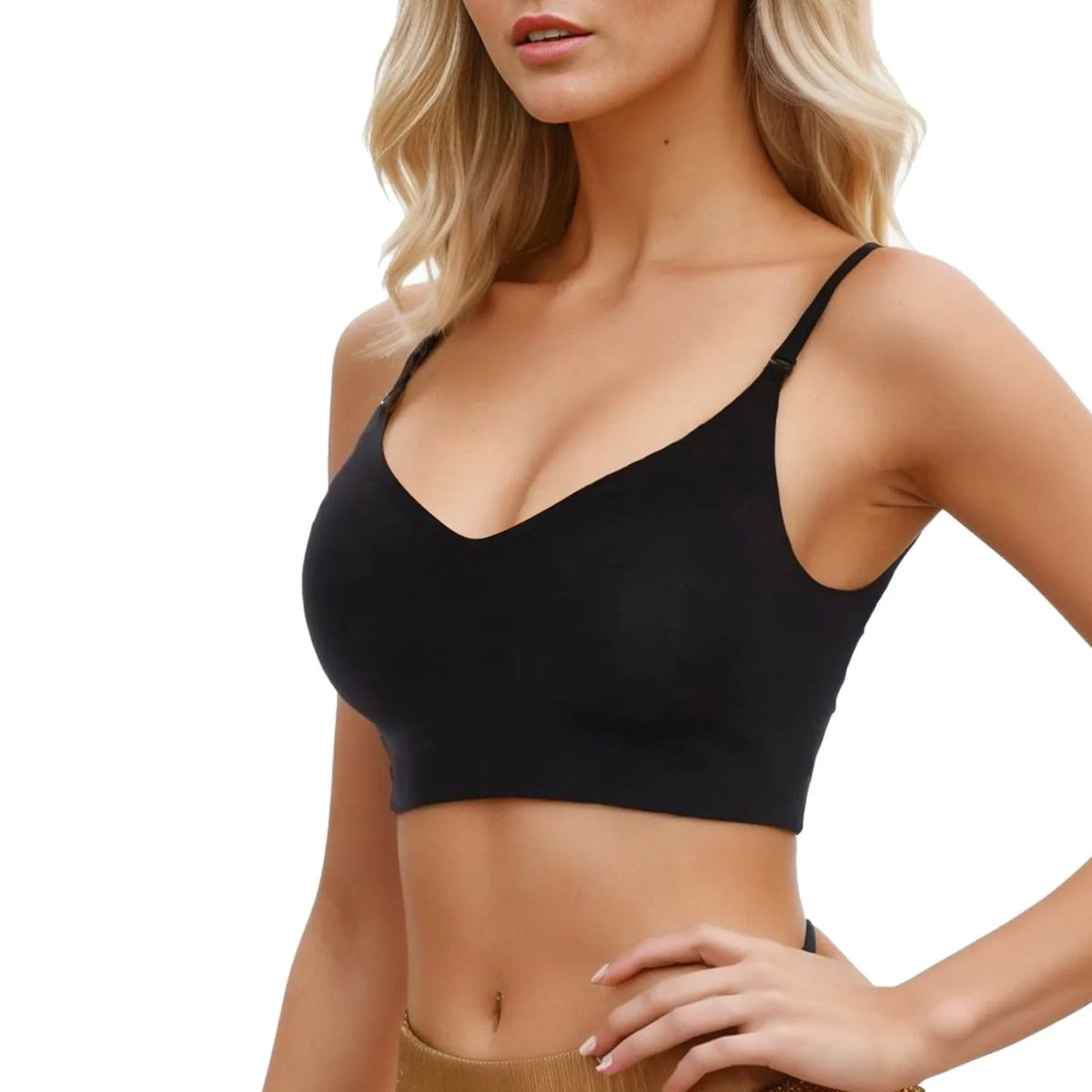 Seamless Low Back Bra For Women Support Multiway Wireless Backless Padded Bralette Gathering Lifting Straps Convertible Bras