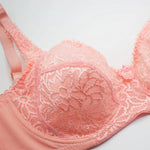 Bras For Womens Lace Bra Lager Bosom See Through Underwire Sexy Lingerie BH Tops Plus Size C D DD E F Cup