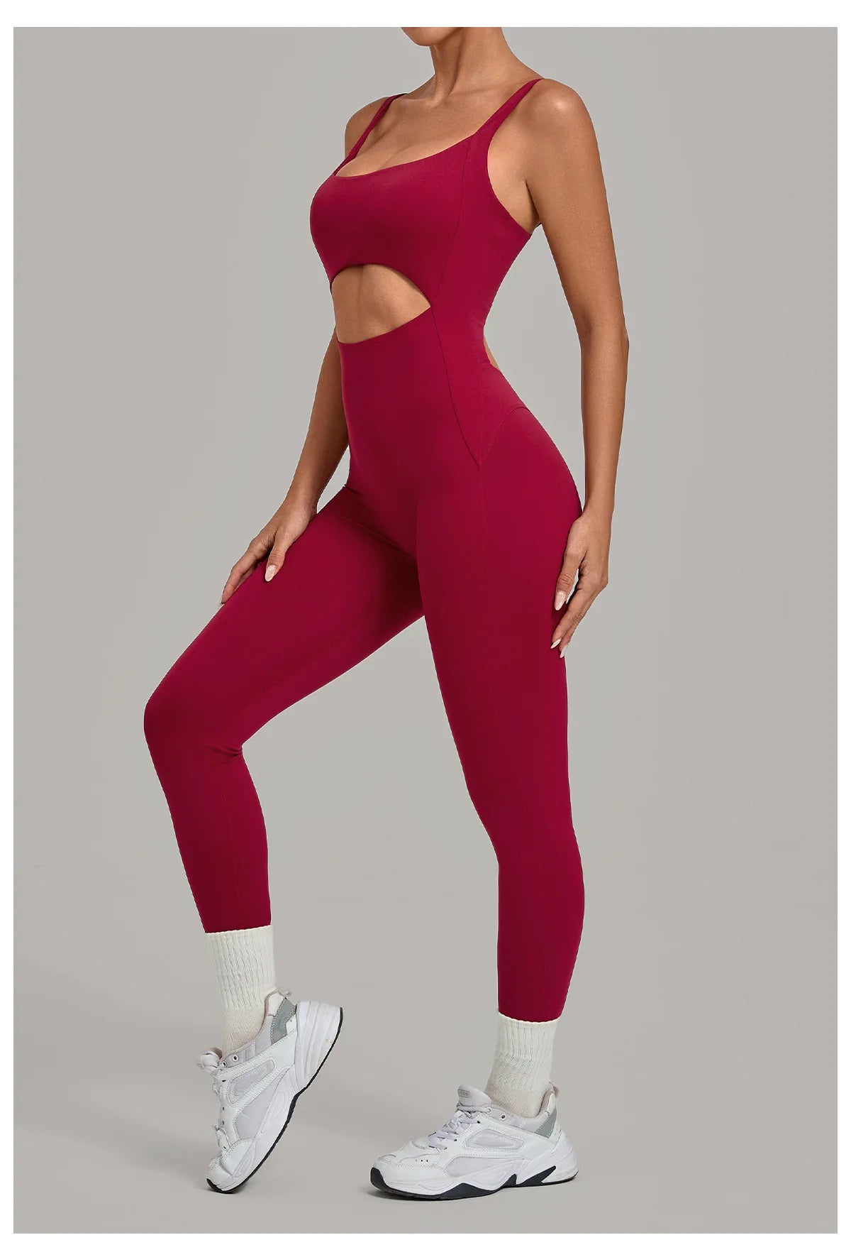 Summer Sports Overalls Women Gym High Stretch Back Zipper Yoga Jumpsuit Tight Hollow Out Slim Hip Lifting One Piece Bodysuit