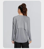 STOUREG Yoga Cover Up, Breathable Sportswear, Loose Fitness Shirt, Plus Size Workout Tops, Summer Cooling T-shirt
