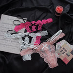 Lace G string Sexy Briefs Panties Women Underwear Hollow Out Thong High Quality Transparent Underpants Lingerie Girls Intimates