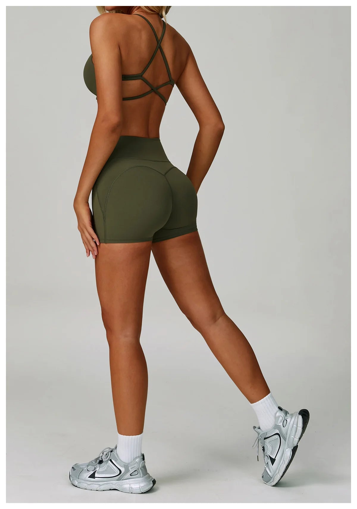 Gym Bras Cross Shoulder Straps Sports Underwear Anti-Sweat Fitness Top Women Yoga Bra Shockproof Crop Top Push Up Workout Tops