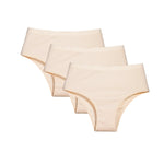 3Pcs/Set Women Cotton Panties High Waist Soft Stretch Briefs Female Underpants Solid Color Comfort Underwear Sexy Lingerie S-L