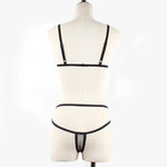 Women Sexy Mesh See Through Lingerie Set Wireless Sheer Bra Panty Suit Sexy Holiday Ultra-thin Summer Beach Bra Sets Nightwear