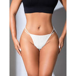 Low Waist Traceless Briefs Double Layered Thin Waistband Panties Comfortable Solid Color Sexy Cotton Sports Fitness Thong 2025