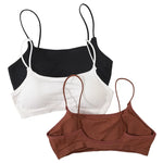 Seamless Bras And Panties Set Women Non-wire Bra Sexy Brazilian Thongs Female Fitness Tube Tops Sports Underwear Lingerie Set