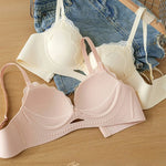 Seamless Everyday Bras for Women Sexy Lace Massage Ladies Push Up Brassiere Floral Female Underwire Women Underwear