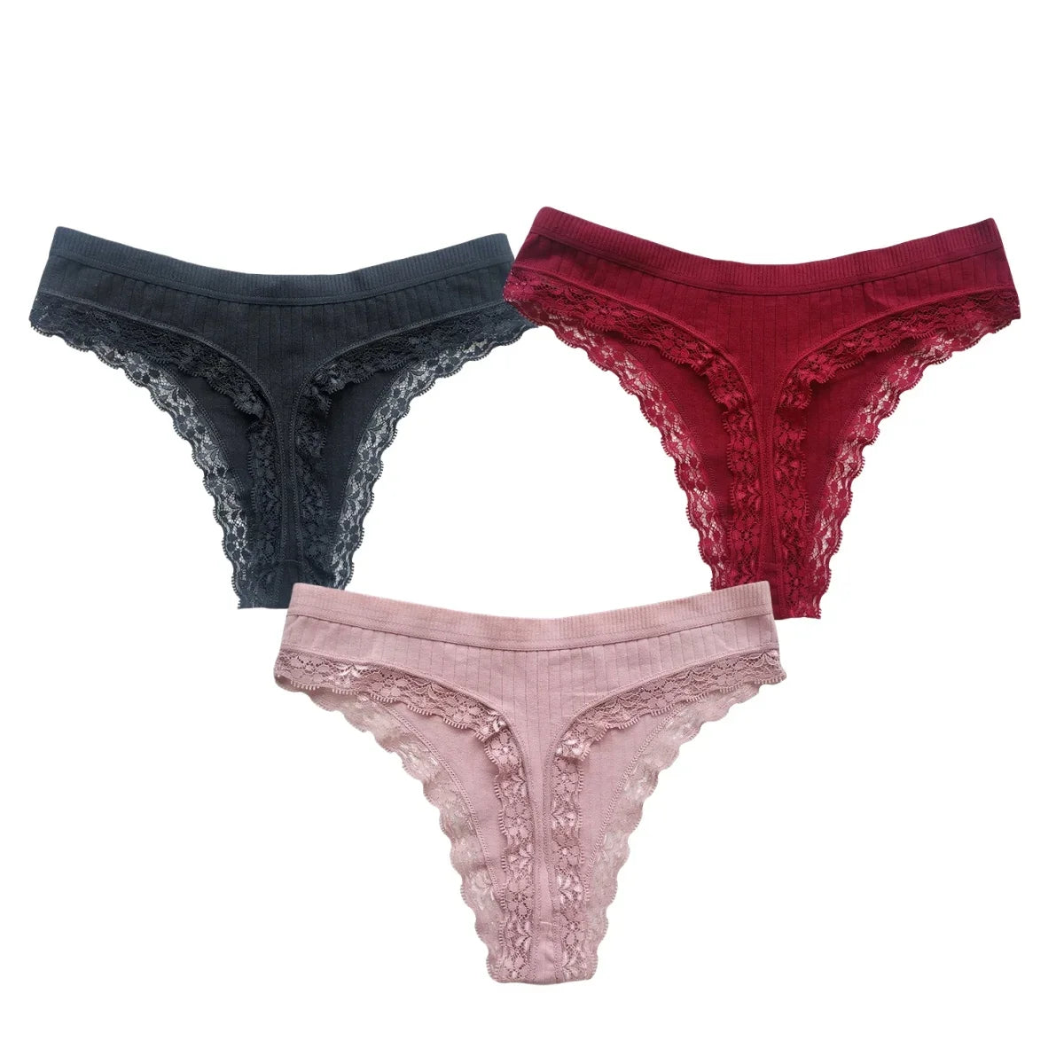 3Pcs/Set Cotton Panties Women G-string Female Underpants Sexy Lingerie Seamless Underwear Low Rise Panties M-XL Intimates