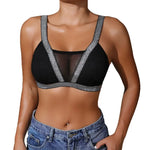 1pcs Fashion New Style Bras Silver Satin Women's Underwear Wire-Free Padless Bras Elegant Lady Bra Comfortable Sexy Lingerie