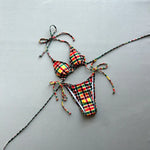 Micro Bikinis 2026 Sexy Women Swimsuit Swimwear Female Bikini Set Plaid Brazilian Biquini Bathing Suit Swimming Suit Beachwear