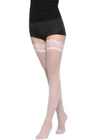Women Lace Top Sheer Thigh High Stockings Anti-slipTransparent Hold Up Hosiery Black White Red Multi Color Sexy Lingerie Socks