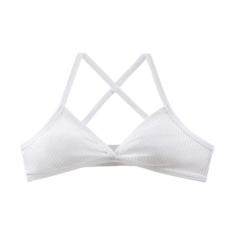 V-neck Sexy Bras For Women 1/3 Cup Wireless Bra Without Pads Sexy Lingerie Breathable Bralette Female Underwear S-L