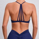 Women's Detachable Strap Yoga Bra Top Seamless Racerback Sweat-Wicking High Support for Yoga Running & Low Impact Workouts