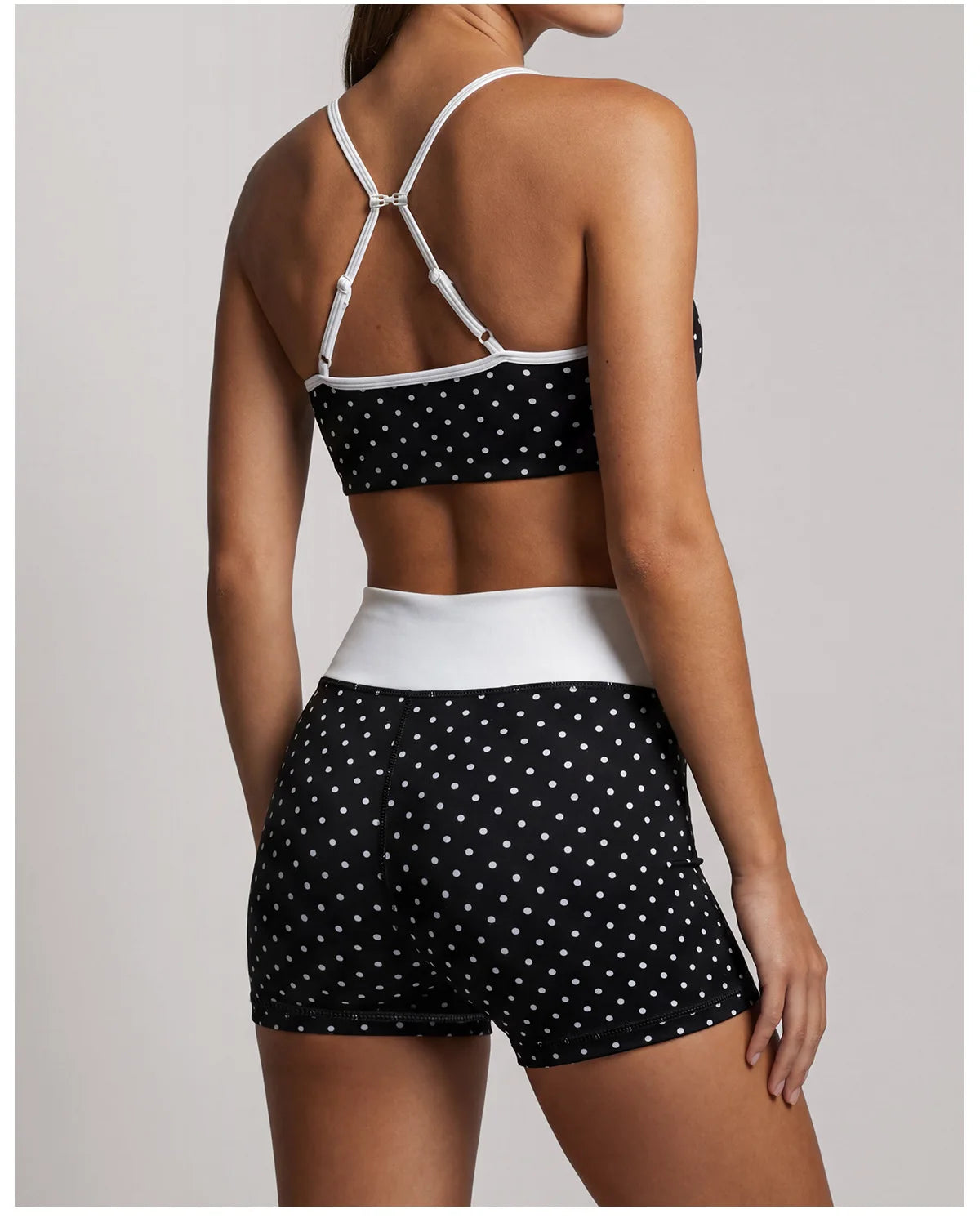 Summer Pink Wave Point Yoga Sets for Women Slim Sports Tank Top Gym Outfits Outerwear High Waist Shorts Training Fitness Suits