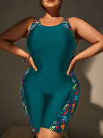 VigoJany 2026 Solid Patchwork Plus Size Swimwear Women Strapped Push Up Large One Piece Swimsuit Summer Chubby Bathing Suit