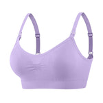 Nursing women's Wire-free Front Buckle Pregnant Bra Plus Size Nursing Adjustable Push-up Bra Underwear Plus Up