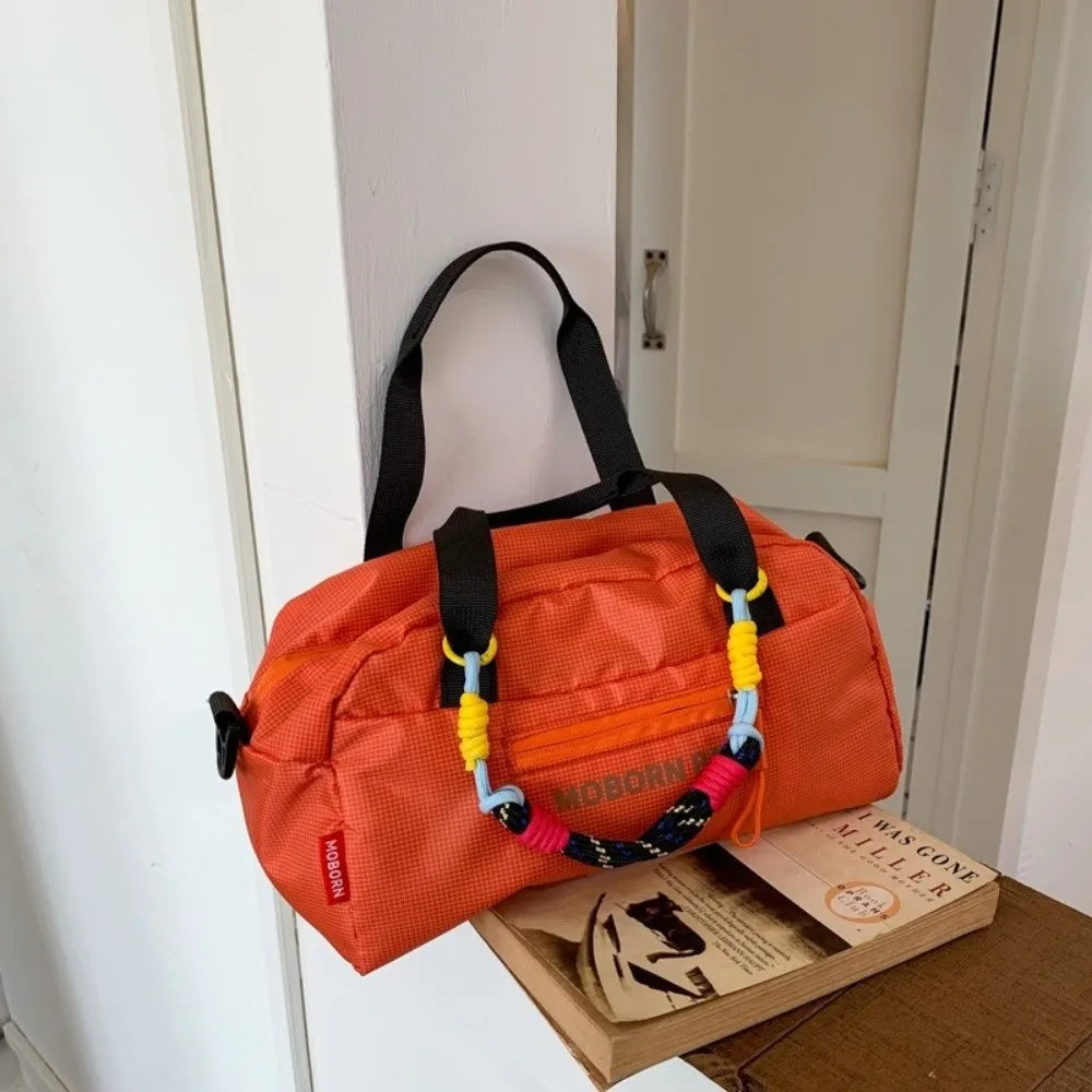 Simple Lightweight Bowling Bag Leisure Adjustable Strap Nylon Crossbody Bag Large Capacity Casual Women's Handbags Outdoor