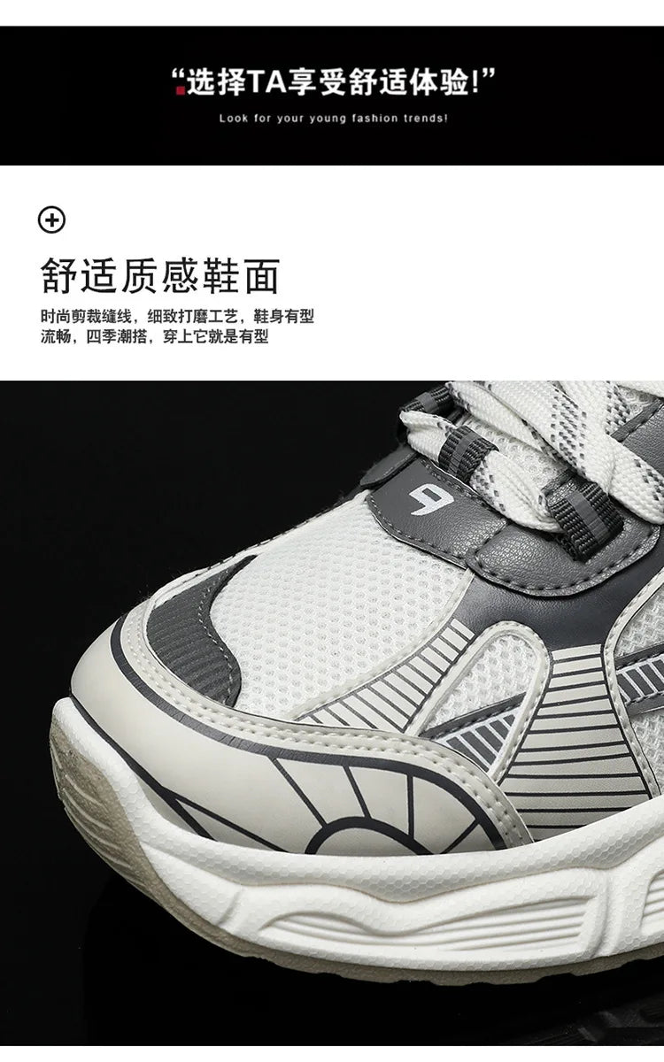Sneakers Women TrendsPlatform Shoes Lightweight Outdoor Sports Shoes Breathable Running Shoes Lace Up Casual