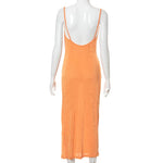 Elegant Sexy Evening Party Dress for Women 2022 New Midi Long Bodycon Slip Dresses Summer Thigh Split Vestidos De Fiesta