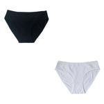 2Pcs/Set Cotton Panties Women Low Rise Underwear Solid Color Comfort Breathable Briefs Sexy Lingerire M-XL Seamless Intimates