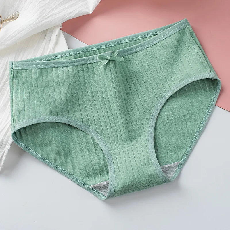 1Pc Cotton Panties Women Sexy Briefs Women's Underpants Low Waist Comfy Breathable Lingerie Seamless Underwear Intimates