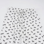 Women's lazy style home casual pants low-waisted straight loose knitted trousers