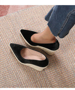 Spring Summer Shoes Women High Heels Fashion Ladies Wedges Party Shoes Retro Straw Shoes Women Pumps Wedge Heel 8.5cm