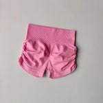 High Waist Women's Yoga Fitness Shorts Tight Fit Abdominal Slimming Lifted Buttocks Three Part Pants Exercise Clothing