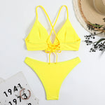 New Sexy White Bikinis Swimsuits Women Swimwear Beach Swimming Wear Bathing Suits Brazilian Thong Bikini Set Pool Bather 2024