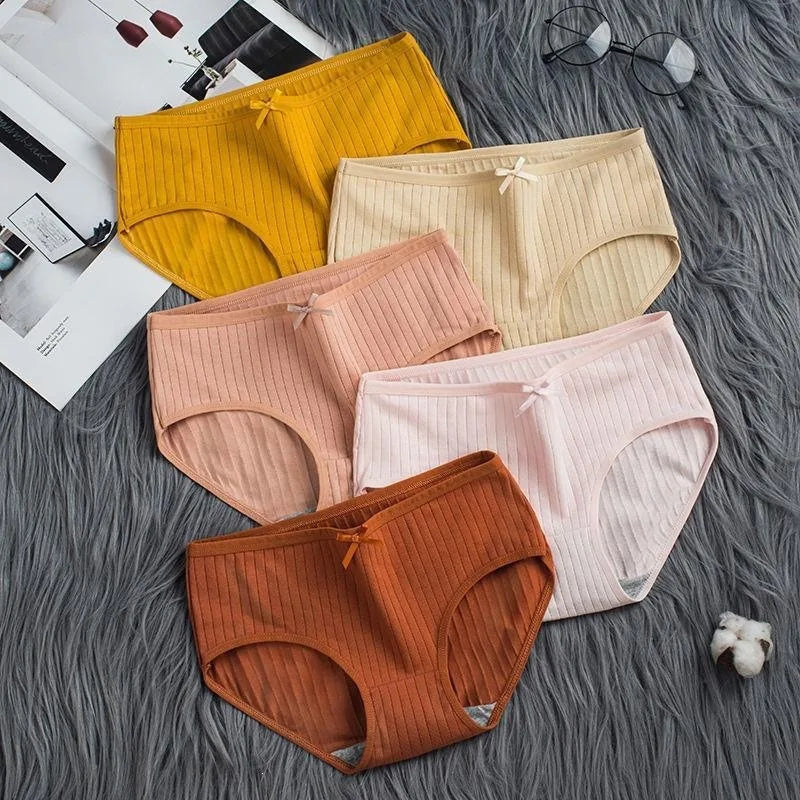 1Pc Cotton Panties Women Sexy Briefs Women's Underpants Low Waist Comfy Breathable Lingerie Seamless Underwear Intimates