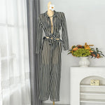 4PCS Striped With Long Sleeve Pants Bikini Female Swimsuit Women Swimwear Bather Bathing Suit Swim Four-pieces Bikini set K8072