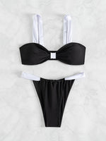 ZTVitality Sexy Patchwork Push Up Bikini Set 2025 New Arrival Biquini Padded Swimsuit Women Swimwear Summer Beachwear Brazilian