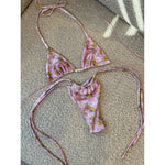 Micro Bikini 2025 Swimwear Women Swimsuit Sexy luxury Brazilian Bikini Set Halter Print Biquini Push Up Pearl Beachwear Female