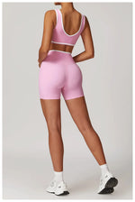 Yoga Set2 Pieces Workout Outfits Fitness Sportswear Gym Tracksuit High Waist Leggings Sports Bra Athletic Wear Women Clothes