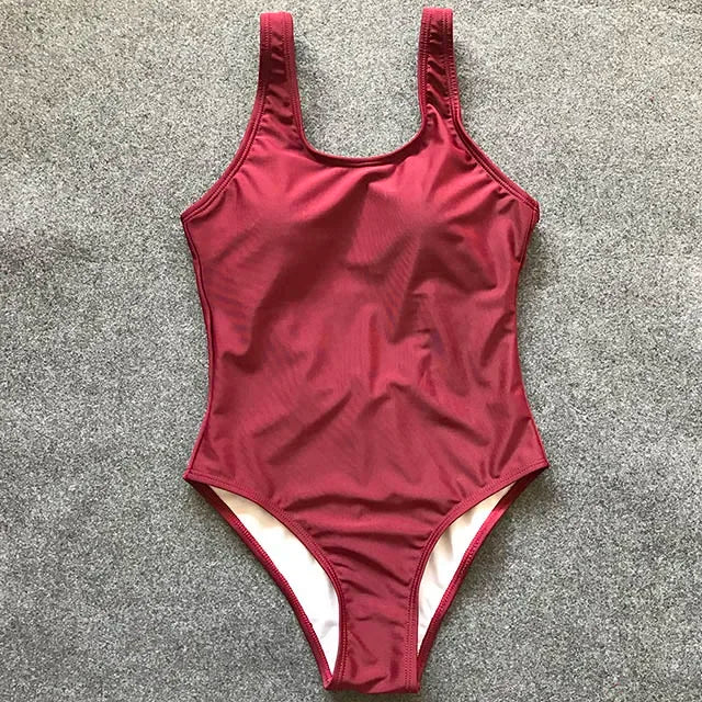 S - XXL Sexy White One Piece Swimsuit Women Thong Swimwear High Cut Trikini Backless Monokini Bather Bathing Suit Swim Bodysuit