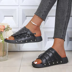 Women Slippers Flats Platform Sandals Female Summer New Designer Studded Beach Slippers Fashion Casual Flip Flops