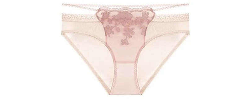 Antique French Lace Underwire Bra | Retro Petite Deep V Plunge Set | Summer Non-Padded Lingerie | Sexy Bridal Push Up Effect