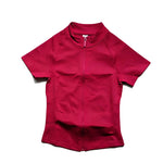 Short Sleeve Zippy Yoga Top Sports Tee Women Running Jacket Seamless Gym Tops Clothes Fitness Pilates Breathable Workout Shirts