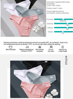 3PCS/Set Women Cotton Briefs Panties Ladies Sexy Solid Color Low Waist Underwear Female Soft Breathable Intimates Lingerie 2024