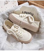Women's Shoes WhiteNew Canvas Shoes Breathable Comfortable Platform Outdoor Casual Sports Shoes Zapatillas De Mujer