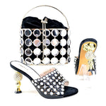 Doershow Lastest Italian Design Fashion Style Ladies Shoes with Matching Bag Set 2023 Nigerian Shoes and Bag Set! HRT1-26