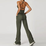 2-Piece Women's Fashion Yoga Set Beautiful Back Slimming Naked Comfort Set Outdoor Sports Running Fitness Leisure Set