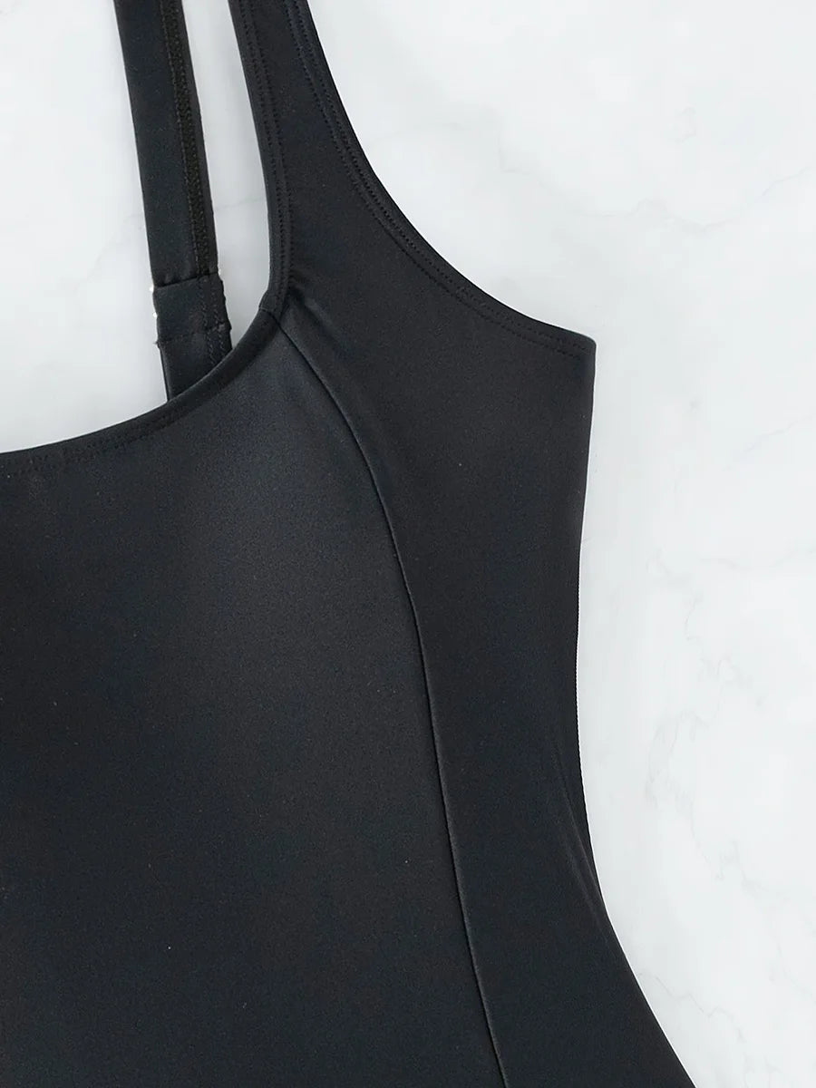 S - XXL Sexy Criss Cross Backless Women Swimwear One Piece Swimsuit Female High Leg Cut Monokini Bather Bathing Suit Swim Lady