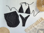 Lace 3 Piece Bikini Women Swimsuits 2026 Female Swimwear Beachwear Swimming Suit Bathing Suit Bikini Set Mini Skirt Biquini