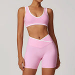 Yoga Set2 Pieces Workout Outfits Fitness Sportswear Gym Tracksuit High Waist Leggings Sports Bra Athletic Wear Women Clothes
