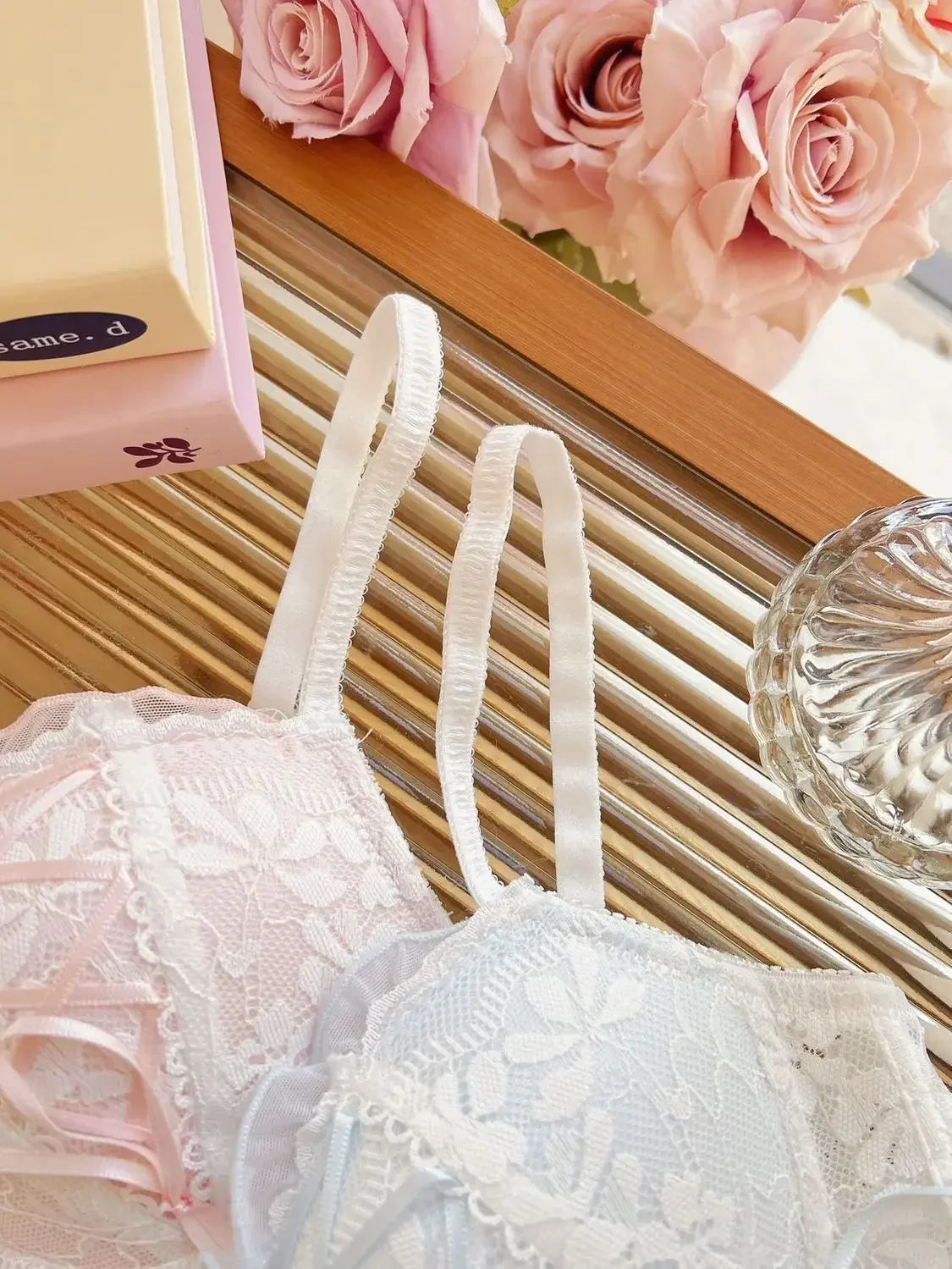 Japanese Style Lolita Princess Wind Lace Lace Lingerie Design for Girls Push-up Bra Women UnderwearPush Up Bra
