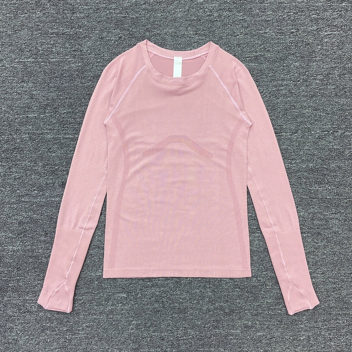 Women's Slim Fit Long Sleeve Yoga Sports Top Breathable Stretch Seamless Pilates Training T-Shirt Fitness Running Shirt T-shirt