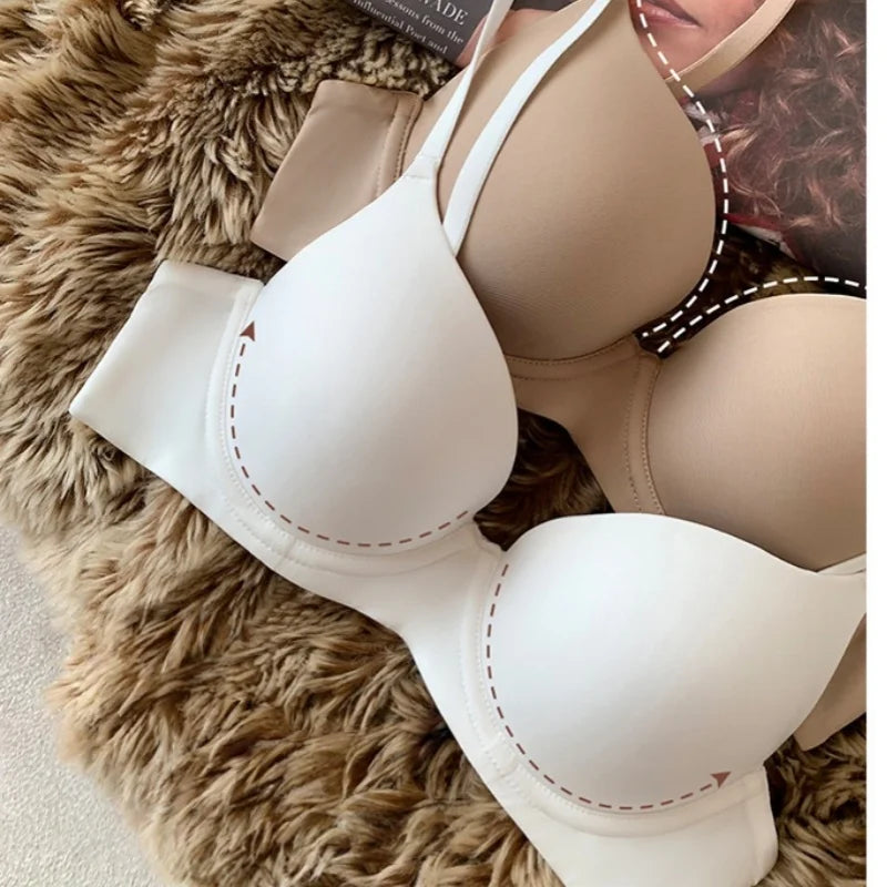 Light Push-Up Bras For Women Underwire Seamless Bra 3/4 Fixed Cup Brassiere Soft Top Women's Underwear Daily Sexy Lingerie S-XL