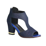 Fish Mouth High Heel Shoes Women's Summer Thick Heel Sandals Waterproof Platform Thick Sole Sexy Slim Back Zipper Hollow